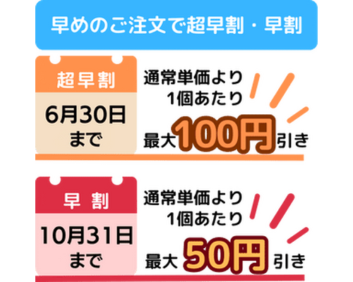 早割キャンペーン