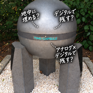 タイムカプセルの埋設・デジタル・アナログ×デジタルの3つの残し方を考えるイメージ